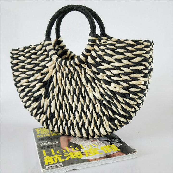 Rattan Handtasche im Retro-Style