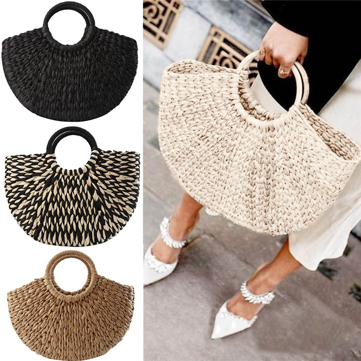 Rattan Handtasche im Retro-Style